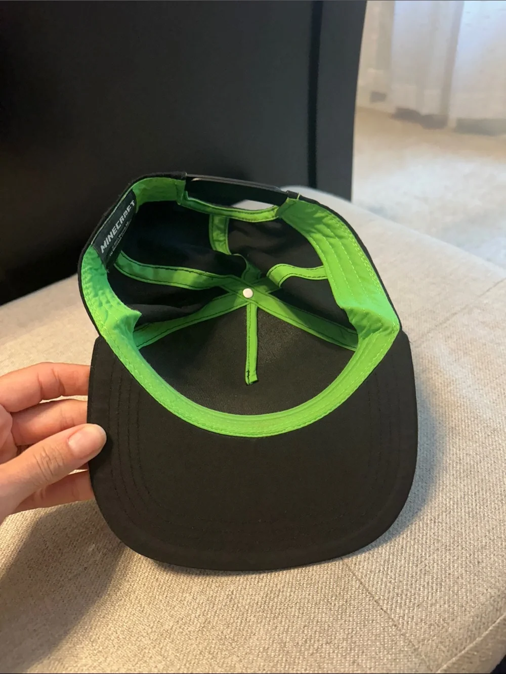 Boys Minecraft straight bill hat.